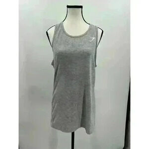 Gymshark Women's Athletic Gray Tank Top - Size M, Poly/Cotton Blend